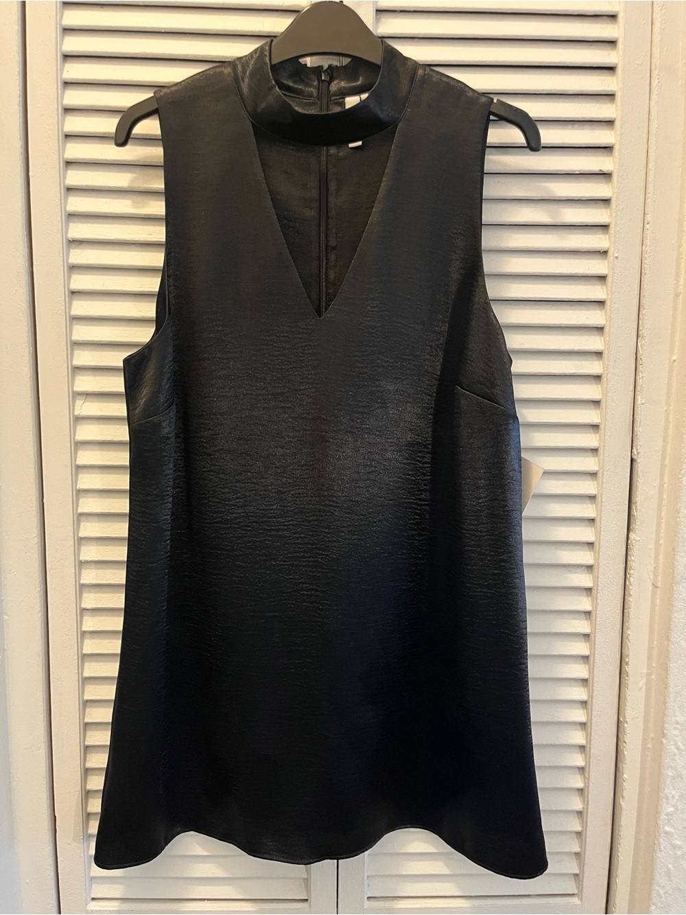 Kensie Women's Crinkled Satin Gigi Dress in black
